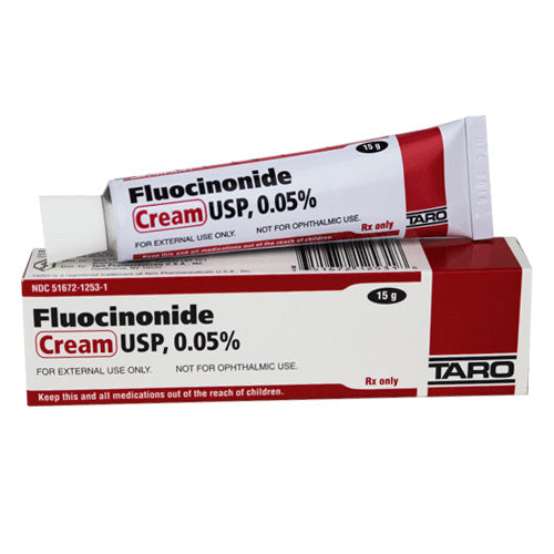 Fluocinonide Cream 0.05% tube for skin inflammation, itching relief, and eczema treatment, ensuring effective dermatological care.