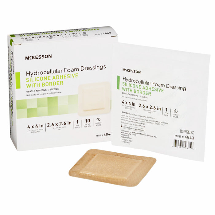 bOX OF Hydrocellular Foam Wound Dressing with Silicone Adhesive Border