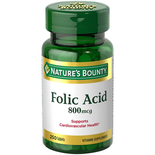 Folic Acid 800mcg Tablets by Natures Bounty
