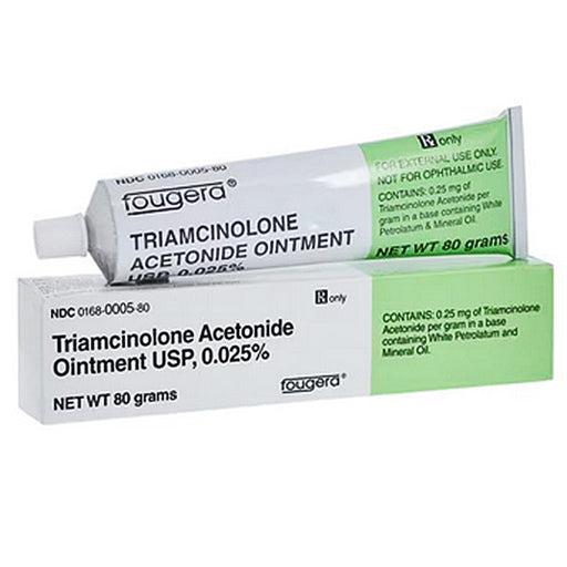 Triamcinolone Acetonide 0.025% Cream 80 Grams 