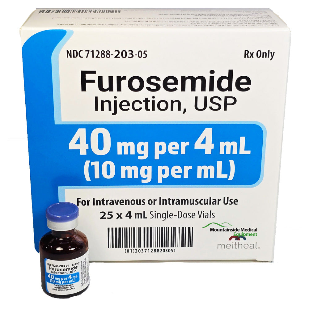 Furosemide Injection 40 mg Per 4 mL by Meitheal Pharmaceuticals NDC 71288-0203-05