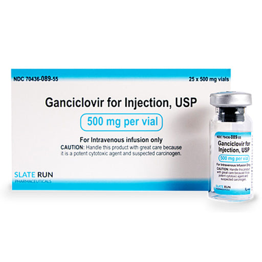 Ganciclovir Sodium Injection 500 mg Powder Vial by Slate Run 70436-0089-55