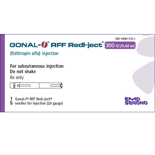 Gonal-F RFF Redi-ject Follitropin Alfa Injection 300 iU/ 0.48 mL Prefilled Syringe 0.5 mL