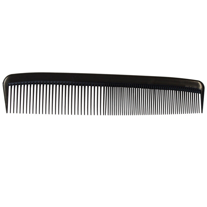 Hair Comb Disposable Black, 7 inch Length