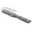 Hairbrush with Gentle Plastic Bristles 7.7 Inch Length Grey Color (Economy Bulk)