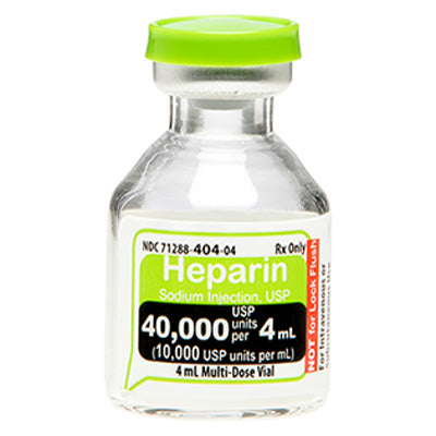 Heparin Sodium Injection USP 40000 Units Per 4 mL — Mountainside ...