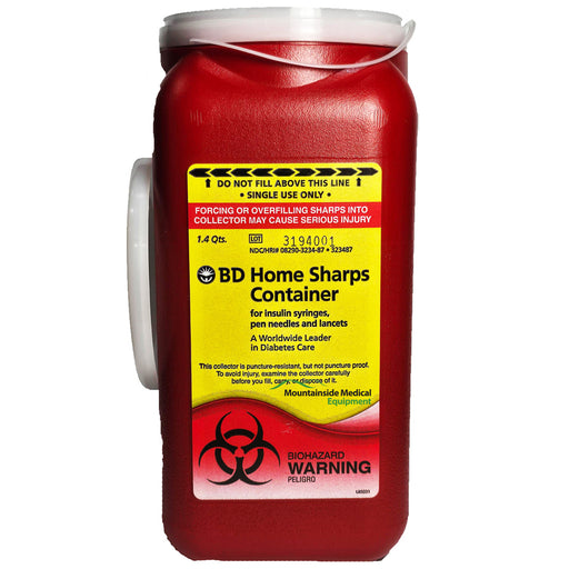 Home Sharps Container 1.4 Quart by BD 323487