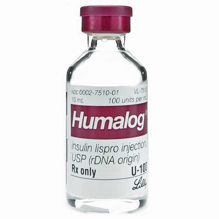 Humalog Insulin Lispro Injection 100-U Multidose Vial 3 mL **Requires ...