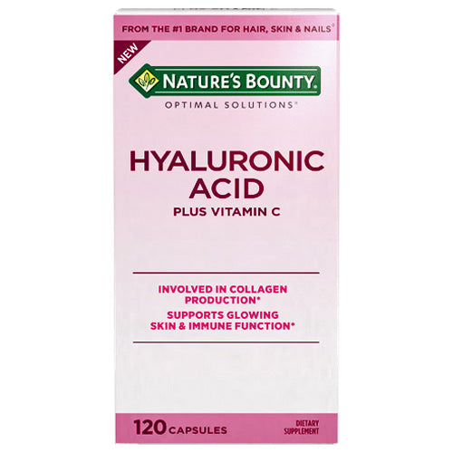 Hyaluronic Acid 20 mg with Vitamin C by Natures Bounty 120 Capsules