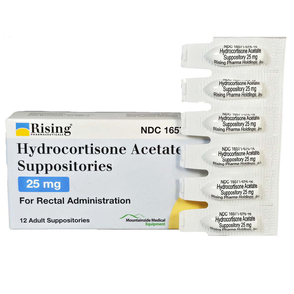 Hydrocortisone Acetate Suppositories 25 mg by Rising Pharmaceuticals