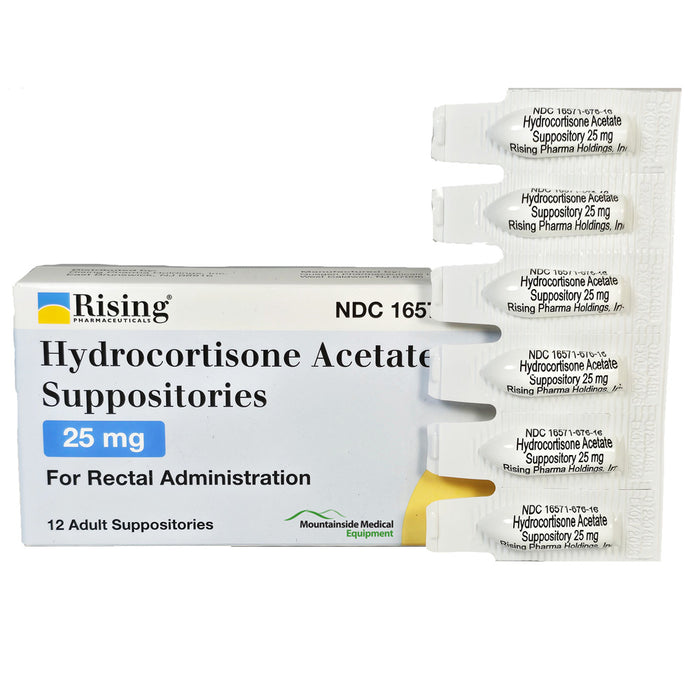 Hydrocortisone Acetate Suppositories 25 mg by Rising Pharmaceuticals