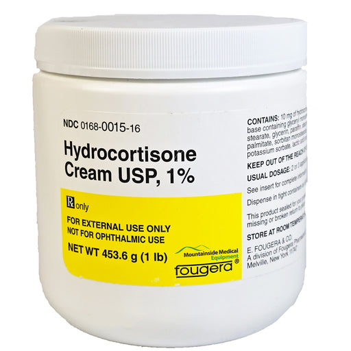 Hydrocortisone Cream 1% Anti-Itch 454 gram Jar by Sandoz-Fougera NDC 00168-0015-16