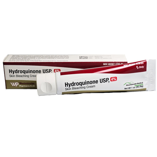 Hydroquinone Cream 4% Skin Bleaching Cream by Westminster Pharmaceuticals NDC 69367-0174-01