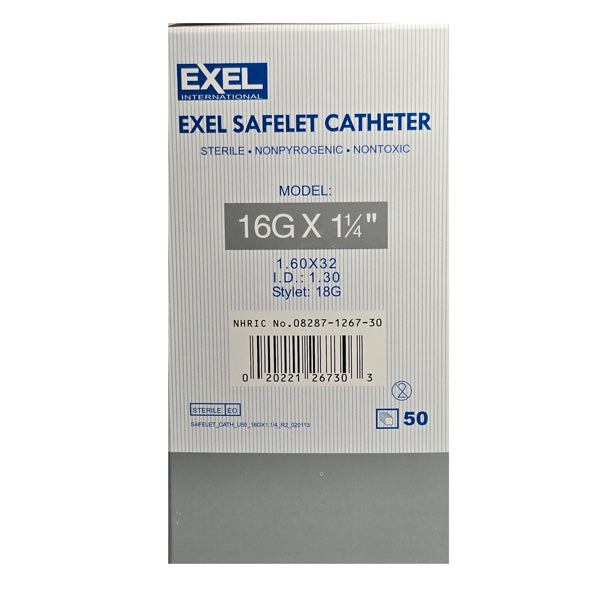 IV Catheter Needles by Exel 16 gauge x 1 1/4"