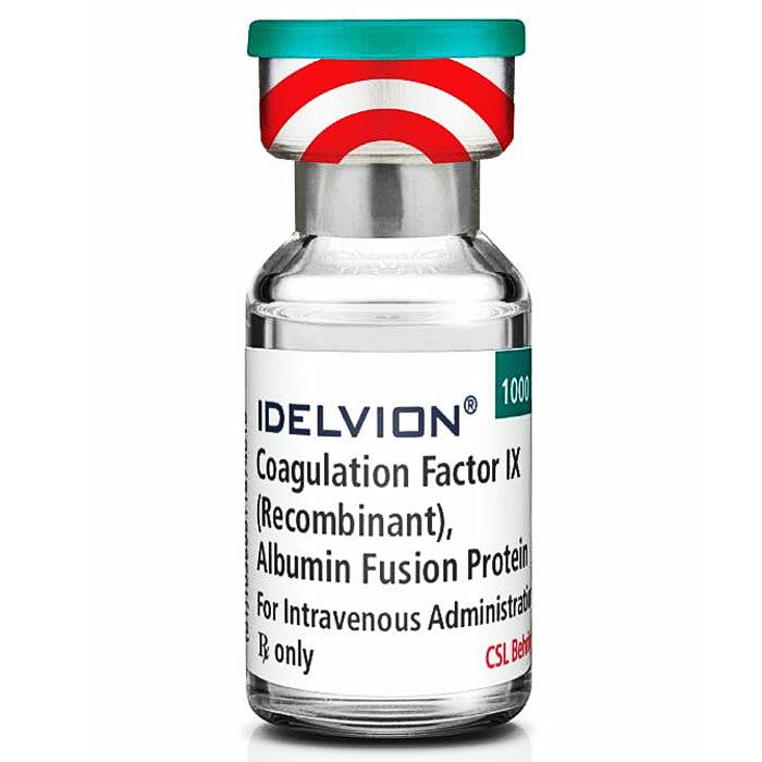 Idelvion Coagulation Factor IX (recombinant) Albumin Vial for hemophilia B management, enhancing blood clotting and patient health.