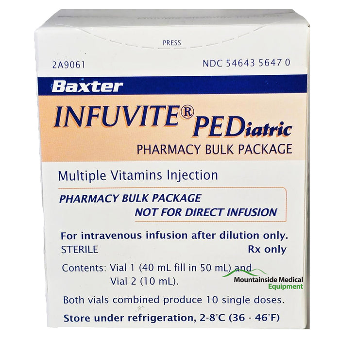 Infuvite Pediatric Multivitamin Kit Pharmacy Bulk Package Multiple-Dose Vials 50 mL