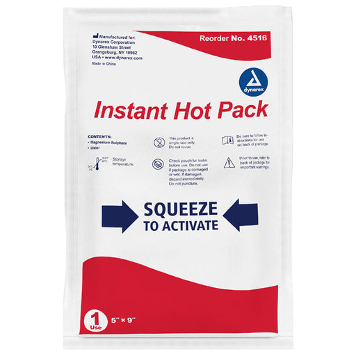 Instant Hot Pack, Disposable Heat Pack, Large 5 x 9 inch Size