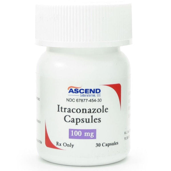 Itraconazole Capsules 100 mg 30 Bottle Ascend Laboratories Rx