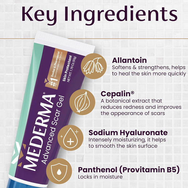 Key Ingredients in Mederma Advanced Scar Gel