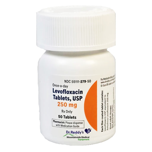 Levofloxacin Tablets 250 mg by Dr Reddys Laboratories NDC 55111-0279-50