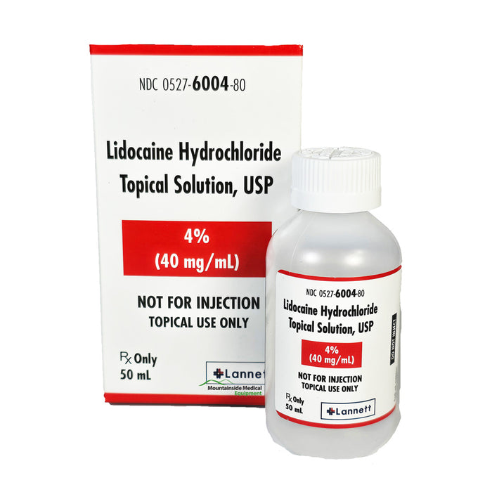 Lidocaine Hydrochloride 4% Topical Solution for Topical Use by Lannett NDC 00527-6004-80