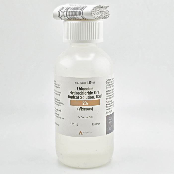 Lidocaine Hydrochloride 2% Topical Solution (Viscous) (Rx)
