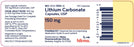 Package Label for Lithium Carbonate 150 mg Capsule 100 Count by Himka