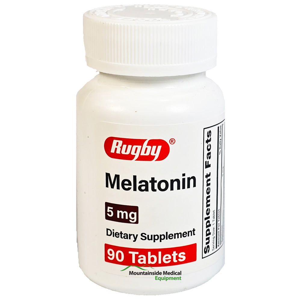 Melatonin 5 mg Sleep Aid Supplement, 90 Tablets for improved sleep quality, relaxation, and wellness support.