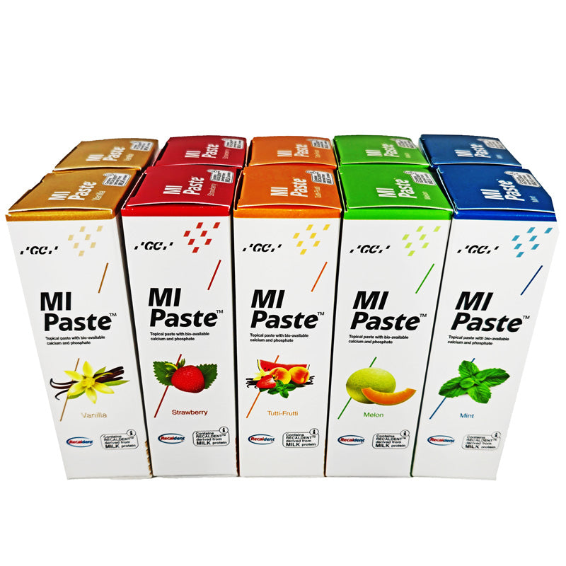 Mi Paste in 5 Flavors enhances dental health, strengthens enamel, reduces sensitivity, and promotes overall oral care naturally.