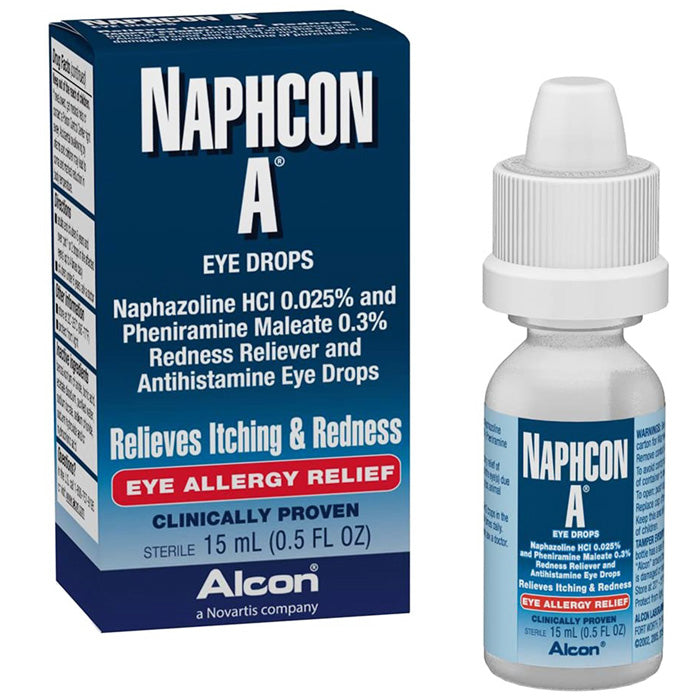 Naphcon A Allergy Itching and Redness Relief Eye Drops by Alcon Laboratories NDC 00065-0085-15