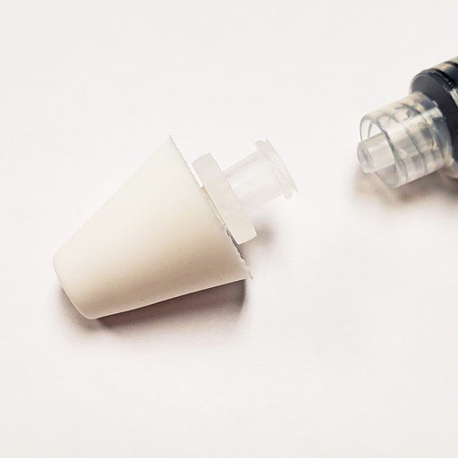 Close-up of Medical Nasal Atomizer Spray Tip for accurate dosing and efficient medication delivery, ideal for respiratory treatment and quick absorption.