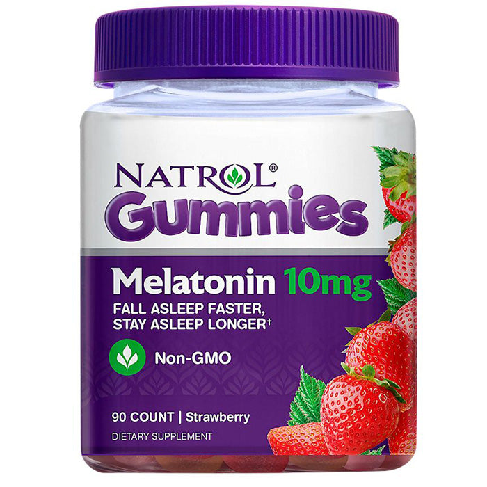 Natrol Melatonin Gummies 10 mg Sleep-Aid Strawberry Flavor 