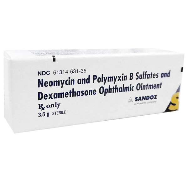 Neomycin Sulfate and Polymyxin B Sulfate and Dexamethasone Ophthalmic Ointment 3.5 Tube 