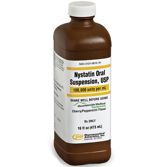 Nystatin Oral Suspension Liquid SS 100,000 Unit Per mL — Mountainside ...