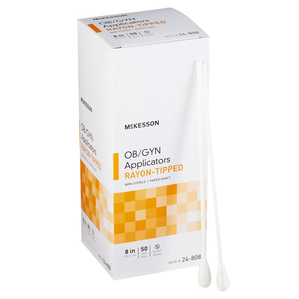 OB GYN Rayon-Tipped Cotton Applicators 8 inch