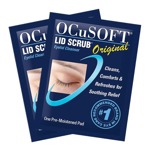 Ocusoft Eyelid Scrub Moist Pads 30 Pack