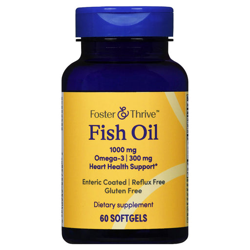 Omega 3 Fish Oil 1000 mg Strength Enteric Coated Softgel 60 Count