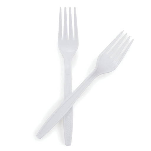 Forks, Plastic (Medium Weight) Polypropylene, 1000/Case