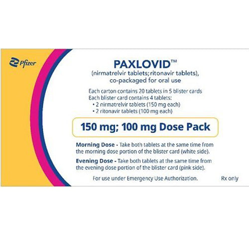 Paxlovid Tablets 150 mg; 100 mg Nirmatrelvir-Ritonavir — Mountainside ...