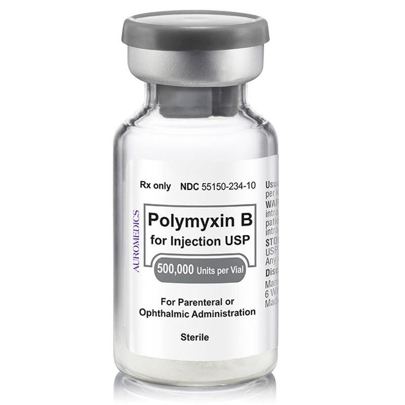 Polymyxin B Sulfate For Injection 500,000 Units Per Vial — Mountainside ...