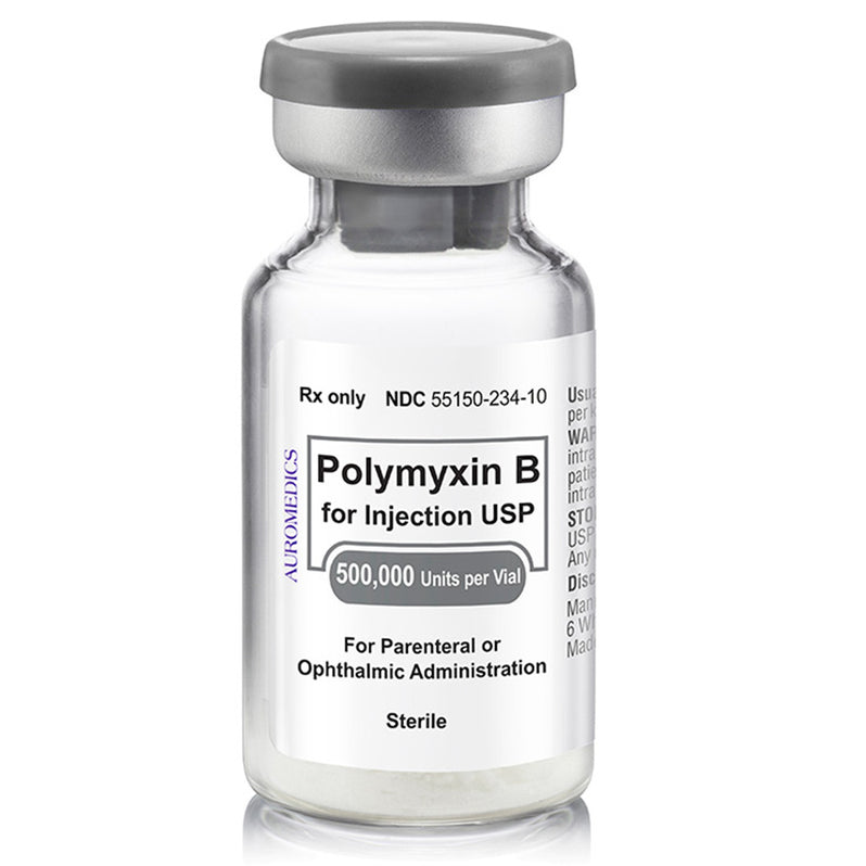 Polymyxin B Sulfate For Injection 500,000 Units Per Vial — Mountainside ...