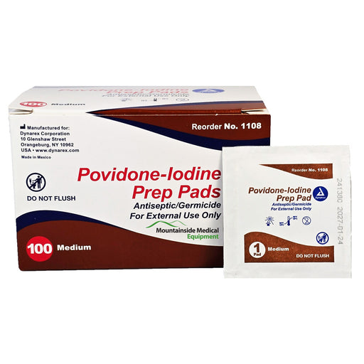 Povidone Iodine Skin Prep Pads by Dynarex 1108