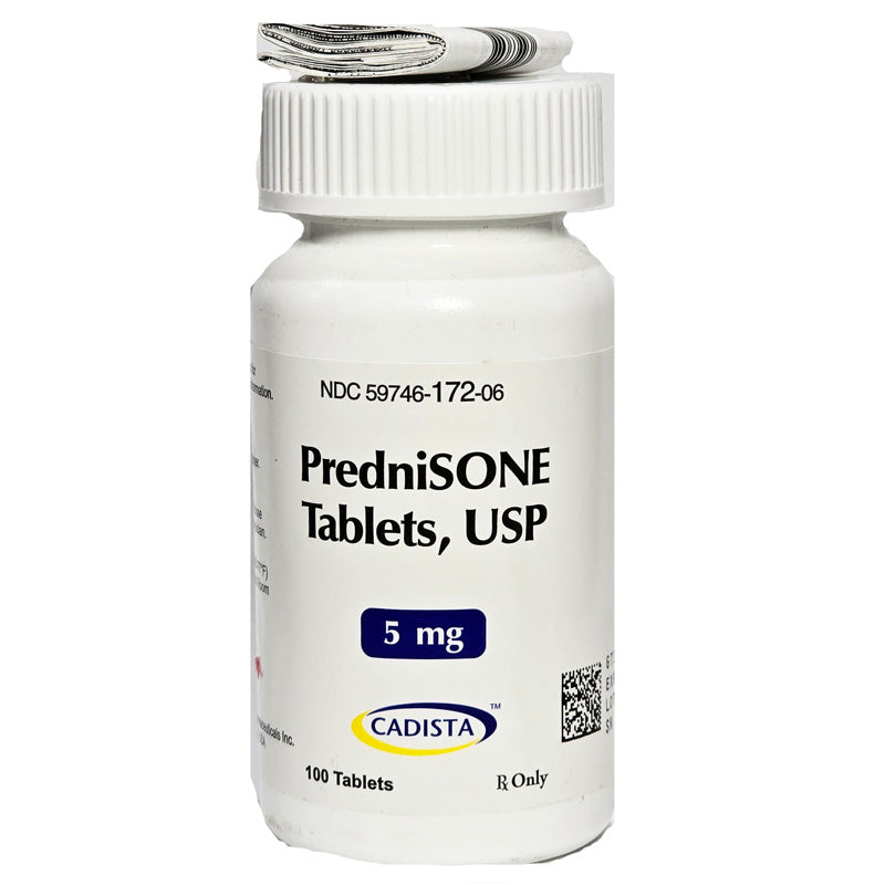 Presnisone Tablets 5 mg by Cadista NDC 59746-0172-06