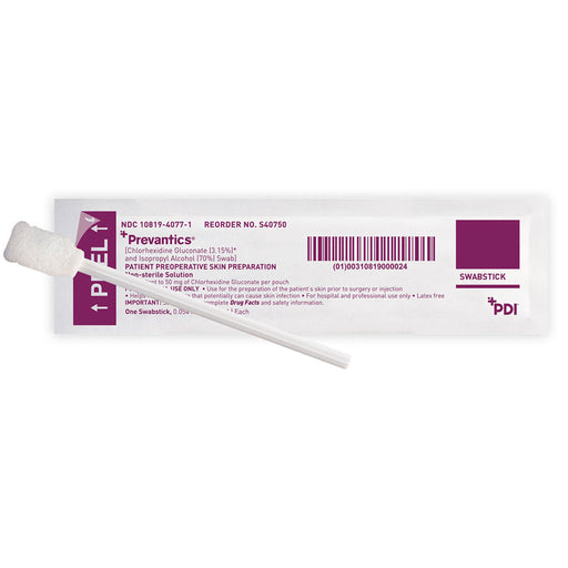 Prevantics Antiseptic Swab Stick with Chlorhexadine Gluconate and Isopropyl Alcohol 