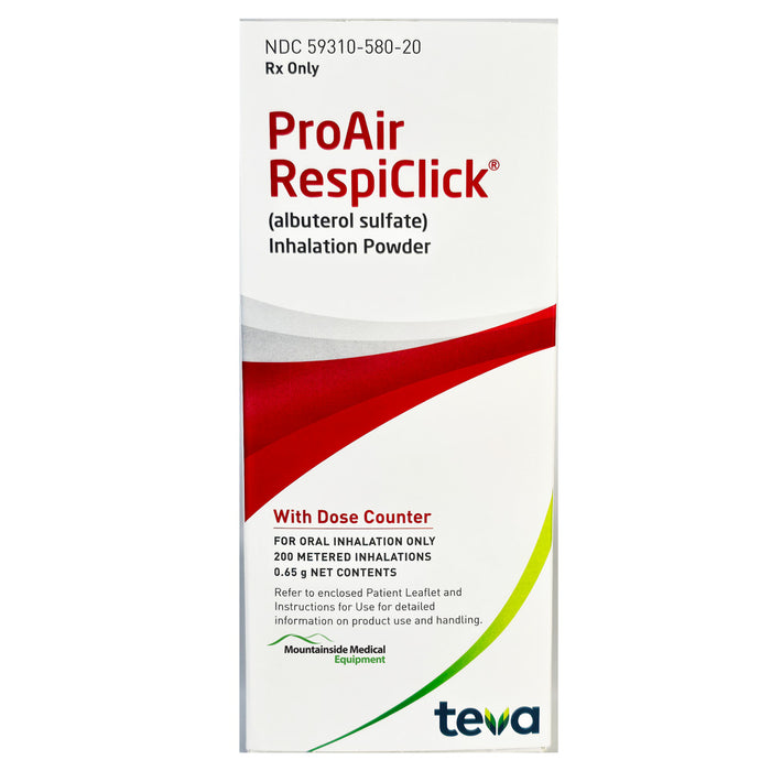 ProAir RespiClick Albuterol Sufate Inhalation Powder Inhaler by Teva