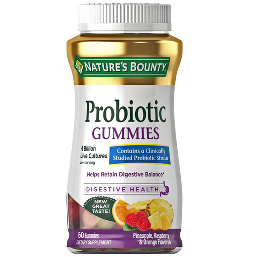 Probiotic Gummies with 4 Billion Live Cultures for Digestive Health