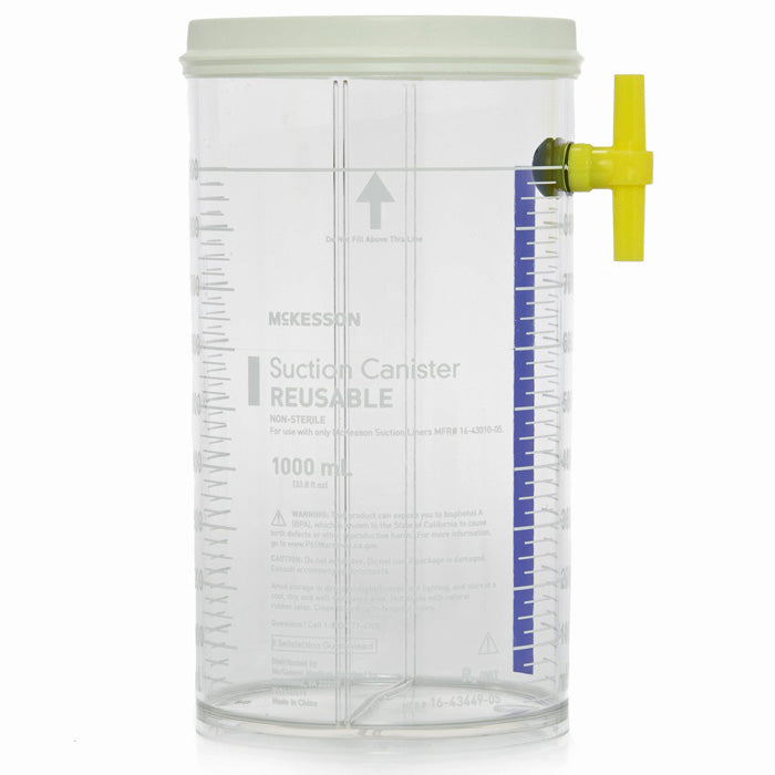 Reusable Suction Canisters 1000 mL Size without Lid 10/Case
