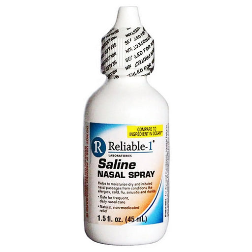 Saline Nasal Spray Squeeze Bottle 1.5 oz