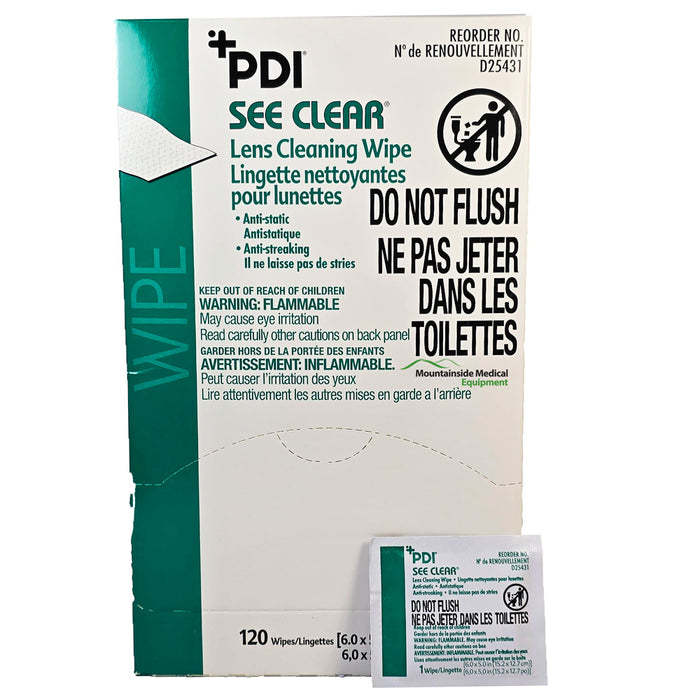 See Clear Lens Cleaning Wipes by PDI D25431