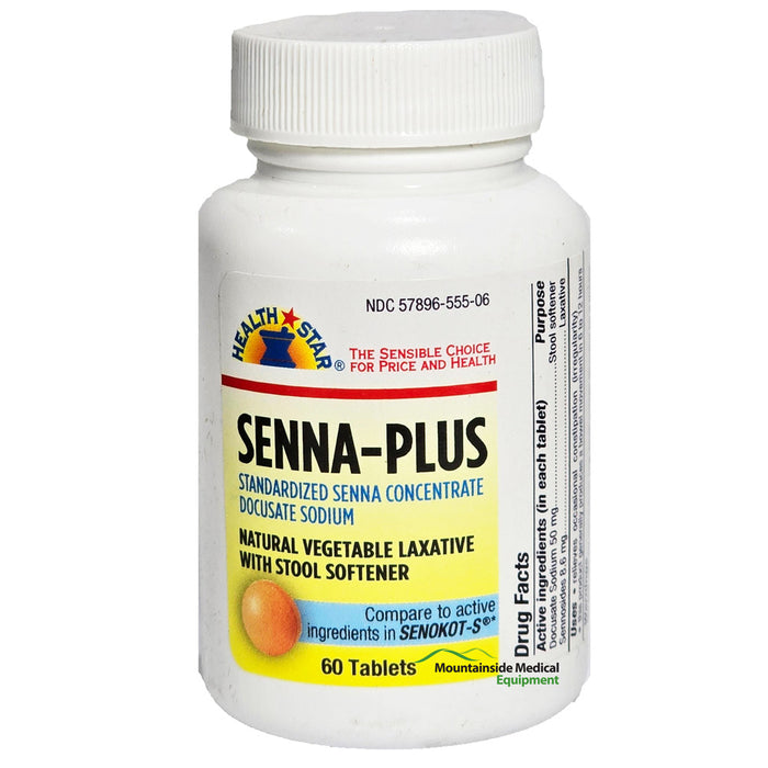 Senna-Plus Natural Vegetable Laxative with Stool Softner  by Geri-Care NDC 57896-0555-06